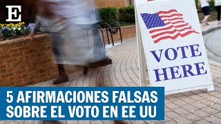 Midterms EEUU | De las máquinas amañadas al fraude electoral: mentiras sobre la votación | EL PAÍS