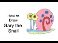 How to Draw Gary the Snail from Spongebob Squarepants