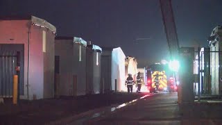 Clovis storage units destroyed by fire
