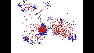 Predator-prey reaction-diffusion simulation
