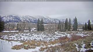 Teton Time Lapse of sunrise viewed from Dornan's on December 14, 2024