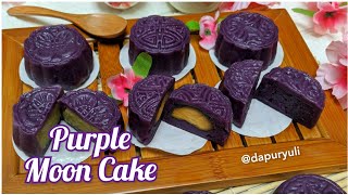 Kue Bulan kukus Ubi Ungu / purple moon cake/ Steam moon cake