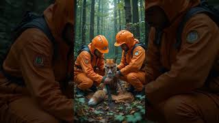 The walker rescued the Fox and the team of rescuers are succeed in this Mission 🦊