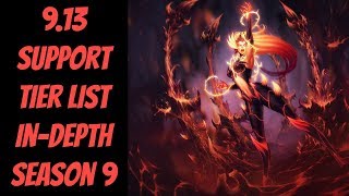 9.13 Support Tier List In-Depth -- Diamond Analysis -- League of Legends