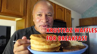 Krusteaz Waffles for Breakfast