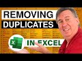 Excel - How To Remove Duplicates In Excel And Keep One - Episode 1433