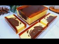 KREASI PUDING YANG CANTIK DAN SEDERHANA  || PUDING LAPIS KARAMEL VANILLA COKLAT, MUDAH DAN ENAK