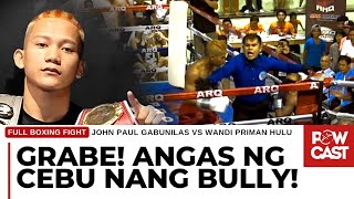 Winasak at Pinag laruan ng Angas ng Cebu | John Paul Gabunilas vs Wandi Priman Hulu Full Fight