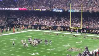 Will Lutz 1st Real Field Goal 11 Sept 2016 New Orleans MB Super Dome