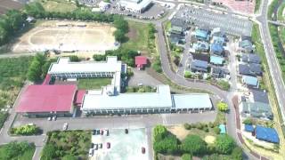 青森県南部町･名久井小学校－空撮