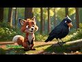 the clever crow and the sly fox moral story for kids bedtime short story