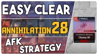 Annihilation 28 - Cityway 66 | AFK Easy Strategy |【Arknights】