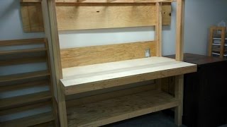 Build a workbench from 2x4's and plywood