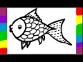 Fish drawing easy