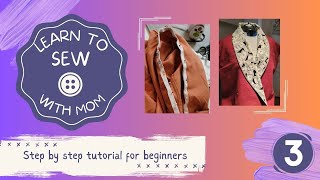 Learn to Sew With Mom | Step-by-Step Tutorial | Episode Three | Sleeves and Trim