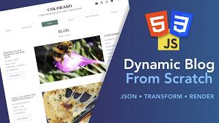 Dynamic Blog from Scratch | HTML CSS JavaScript