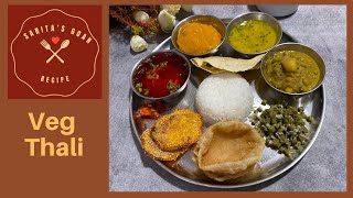 Goan Veg Thali | Homemade Veg Thali | Goan lunch Thali | Sarita’s Goan Recipe