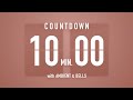 10 Minutes Countdown Timer Flip Clock 🎵 / +Ambient🧘‍♀️+ Bells🔔