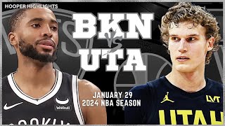 Brooklyn Nets vs Utah Jazz  Game Highlights | Jan 29 | 2024 NBA Season