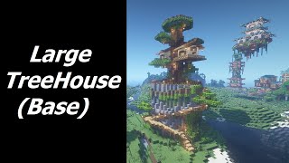 MINECRAFT: Great Treehouse on a Rock (Archicraft Tutorial)