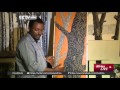 Ethiopian graphic artist paints trees to express views on social issues