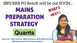 QUANTS - MAINS PREPARATION STRATEGY FOR BANK EXAMS 🔥