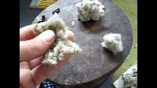 Processing Stinging Nettle fibres