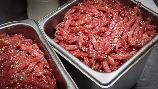 육초연 육회, 초밥, 연어 진짜 가성비 맛집 / Korean style raw beef, sushi, salmon