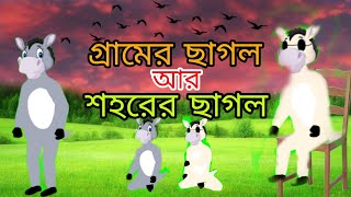 গ্রামের ছাগল আর শহরে ছাগল। new cartoon video.cartoon city channel New cartoon video.