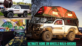 Full time home rig walk around toyota tacoma flippac overland build