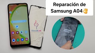 Reparación de pantalla Samsung Galaxy A04 (Cambio de visor) 👌💯