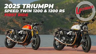 2025 Triumph Speed Twin 1200 and 1200 RS First Ride Review | Ultimate Motorcycling
