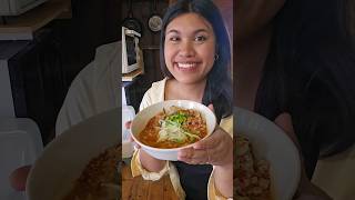 ก๋วยเตี๋ยวเส้นเล็กหมูสับต้มยำ (Rice Noodle with Spicy Tom Yum Minced Pork Soup) #gonggangsstory