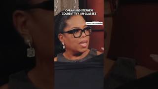 Oprah and Stephen Colbert Try Glasses #trending #shorts #viral #oprahwinfrey