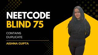 NeetCode Blind 75 – Contains Duplicate | Easy Python Solution (Explained)