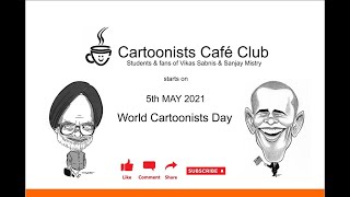 Cartoonists Cafe Club_Teaser_channel start on 5th may 2021#teaser #caricature #charuhaspandit #promo