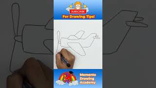 How To Draw Airplane Easy Step By Step #simpledrawing #drawing #drawingtutorial #airplane #shorts