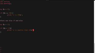 Perl if else statements tutorial