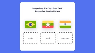 Flags Game With Javascript | HTML, CSS \u0026 Javascript Project