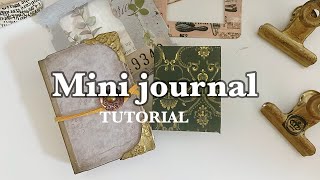 【作業動画】 Mini journal tutorial │ パタパタノートで作るミニジャーナルの作り方