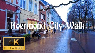 Roermond The Netherlands City walk in rainy weather