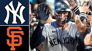 New York Yankees @ San Francisco Giants | Game Highlights | 5/31/24