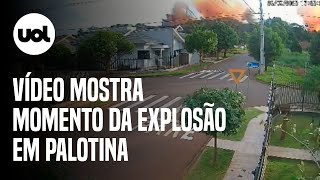 Explosão em Palotina: câmera de segurança registra momento do acidente em cooperativa; veja vídeo