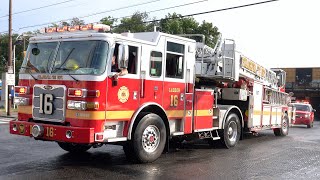 Philadelphia Fire Department Ladder 16 & ES 9 Responding