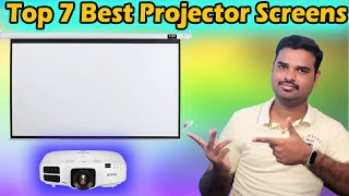 ✅ Top 7 Best Projector screen With Price in India 2022 | Remote projector Screen Review \u0026 Comparison