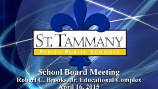 STPPS Board Meeting- April 16, 2015