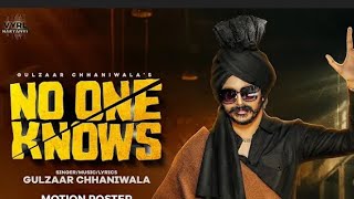 Gulzar Channiwala : No one Knows | New Haryanvi Song Haryanvi Songs 2022 | topic