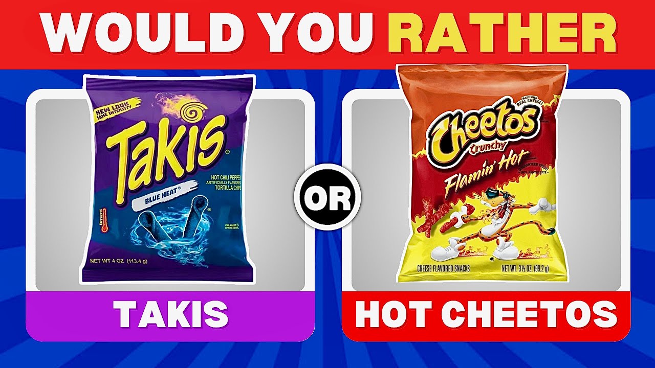 WOULD YOU RATHER? | Snacks And Junk Food Edition 🤔 - YouTube