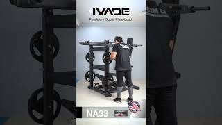 NA-33 – เครื่อง Pendulum Squat Plate Load (Commercial) IVADE™ - THEGYMCO.