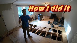 Replacing Old Floor Beams with LVLs - How I did it